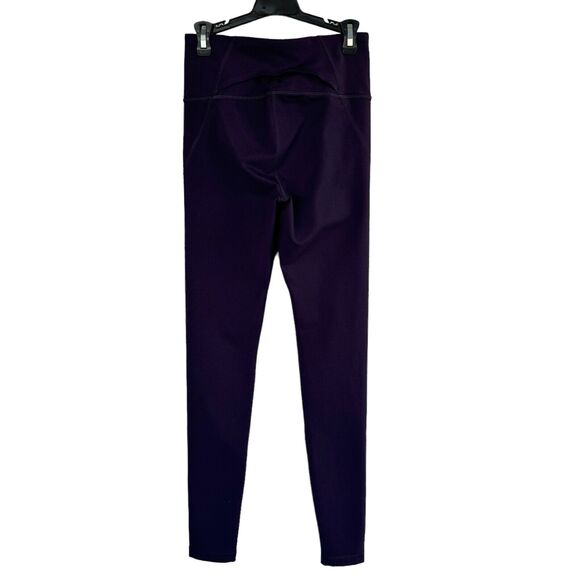 Under Armour X-Small Leggings Rear Pocket Stretch Elastic Waist Purple Womens - Picture 3 of 6